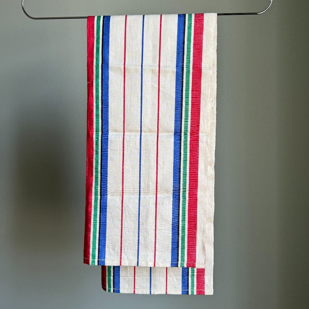 Striped Vintage Utility Kitchen Tea Towel